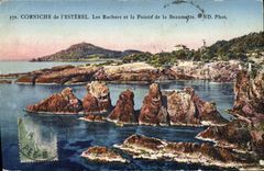 CPA Corniche de l'Esterel les rochers et la Pointe de la Beaumette 