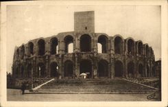 CPA Arles les Arenes Grand Escalier 