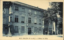 CPA Salon B du R l'hotel de Ville 