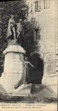 CPA Chambery Savoie place du chateau Monument des Freres de Maistre 