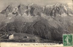 CPA Chamonix Plan Praz et le Chaine des Aiguilles 
