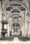 CPA Sallanches interieur de l'eglise 