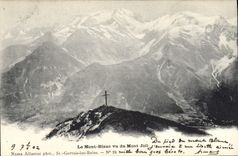 CPA Le Mont Blanc vu du Mont Joli 