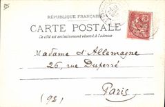 CPA Le Mont Blanc vu du Mont Joli 