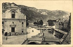 CPA Annecy Eglise Saint Francois et les Canaux 
