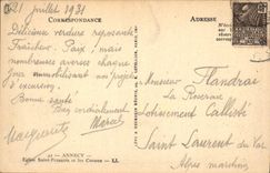 CPA Annecy Eglise Saint Francois et les Canaux