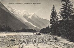 CPA Vallee de Chamonix l'Arve et le Mont Blanc 