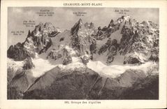 CPA Chamonix Mont Blanc Groupe des Aiguilles 