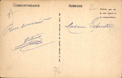 CPA Chamonix Mont Blanc vue sur le Mont Blanc Chevre Chevres