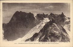 CPA Chamonix Mont Blanc Hte Savoie Glacier du Geant et les Jorasses 