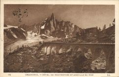 CPA Chamonix hotel du Montenvers et Aiguille du Dru 