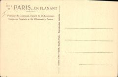 CPA Paris en Flanant Fontaine de Carpeaux Square de l'Observatoire 