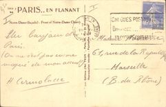 CPA Paris en Flanant Notre Dame facade 