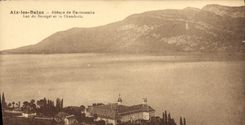 CPA Aix les Bains Abbaye de Hautecombe Lac du Bourget et la Chambotte 