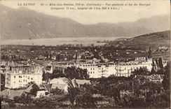 CPA La Savoie Aix les Bains Vue generale et lac du Bourget 