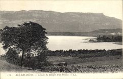 CPA Aix les Bains Le Lac du Bourget et le Novolet 