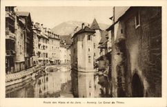 CPA Route des Alpes et du Jura Annecy Le Canal du Thiou 