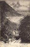 CPA Massif du Mont Blanc Chamonix Chemin du Paradis Aig Verte et du Dru 