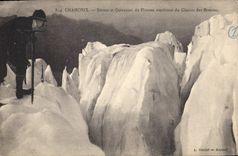 CPA Chamonix Seracs et Crerasses du Plateau superieur du Glacier des Bossons 