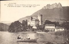 CPA La Savoie Annecy Le Lac le Chateau de Duingt et les Dents de Lanfon 