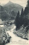 CPA Modane Le Torrent du Charmaix auteur de la Catastrophe du 3 Juillet 1906 Au fond les Fourneaux l
