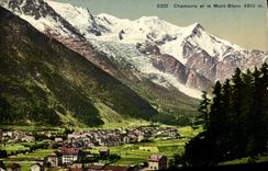 CPA Chamonix et le Mont Blanc 