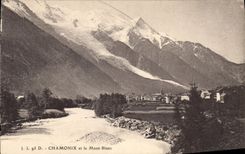 CPA Chamonix et le Mont Blanc 