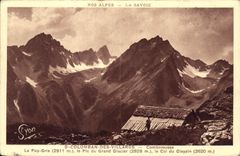 CPA Nos Alpes La Savoie St Colomban des Villards Comberousse Le Puy Gris le Pic du Grand Glacier le 