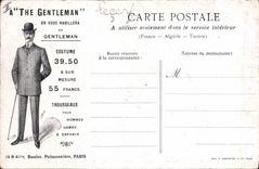 CPA Versailles hameau de Marie Antoinette Le Temple de l'Amour Publicite The Gentleman Boulevard Poi