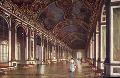 CPA Chateau de Versailles Galerie des Glaces 