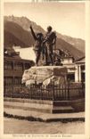 CPA Chamonix Monument de Saussure et Jacques Balmat 