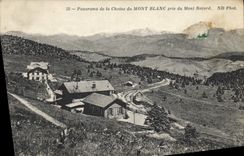 CPA Panorama de la Chaine du Mont Blanc pris du Mont Revard 