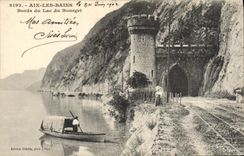 CPA Aix les bains Bords du Lac du Bourget Bateau