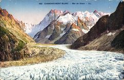 CPA Chamonix Mont Blanc Mer de glace 