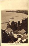 CPA Thonon les Bains Perspective sur le Port et la Chateau de Ripaille 