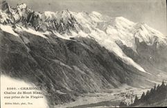 CPA Chamonix Chaine du Mont Blanc viue prise de la Flegere 