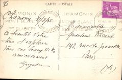 CPA Chamonix Mont Blanc Funiculaire de la Mer de Glace et l'Aiguille du Dru Train