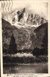 CPA Chamonix Mont Blanc Les Praz Les Bois le Dru et l'Aiguille Verte 