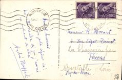 CPA Chamonix Mont Blanc Les Praz Les Bois le Dru et l'Aiguille Verte 