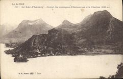 CPA La Savoie Le Lac d'Annecy Duingt les montagnes d'Entrevernes et le Charbon 