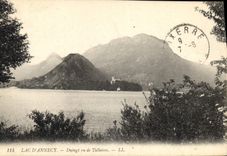 CPA Lac d'Annecy Duingt vu de Talloires 