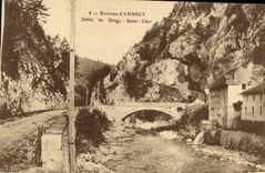 CPA Environs d'Annecy Defile de Dingy Saint Clair 
