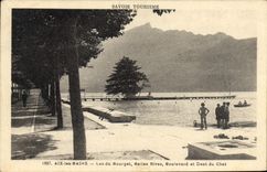 CPA Aix les Bains Lac du Bourget Belles Rives Boulevard et Dent du Chat 