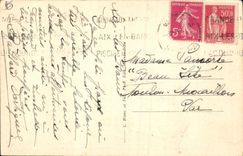 CPA Aix les Bains Lac du Bourget Belles Rives Boulevard et Dent du Chat 