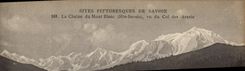 CPA Sites Pittoresques de Savoie La Chaine du Mont Blanc Hte Savoie vu du col des Aravis 