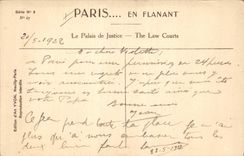 CPA Paris en Flanant Le Palais de Justice 
