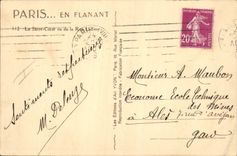 CPA Paris en Flanant Le Sacre Coeur 