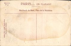 CPA Paris en Flanant Marchande de fleurs Place de la Madeleine