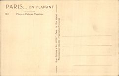 CPA Paris en Flanant Place et Colonne Vendome