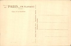 CPA Paris en Flanant Eglise de la Madeleine 